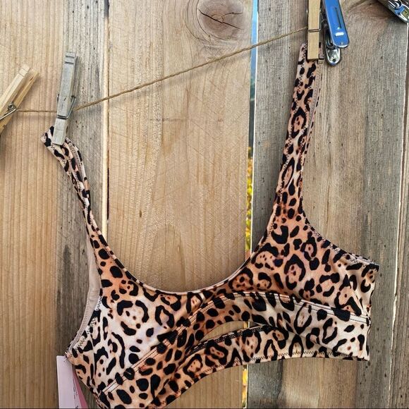 Victoria’s Secret leopard bikini top and bottom NWT size XS - Picture 5 of 15